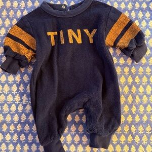 Tiny Navy and Orange Kids One Piece